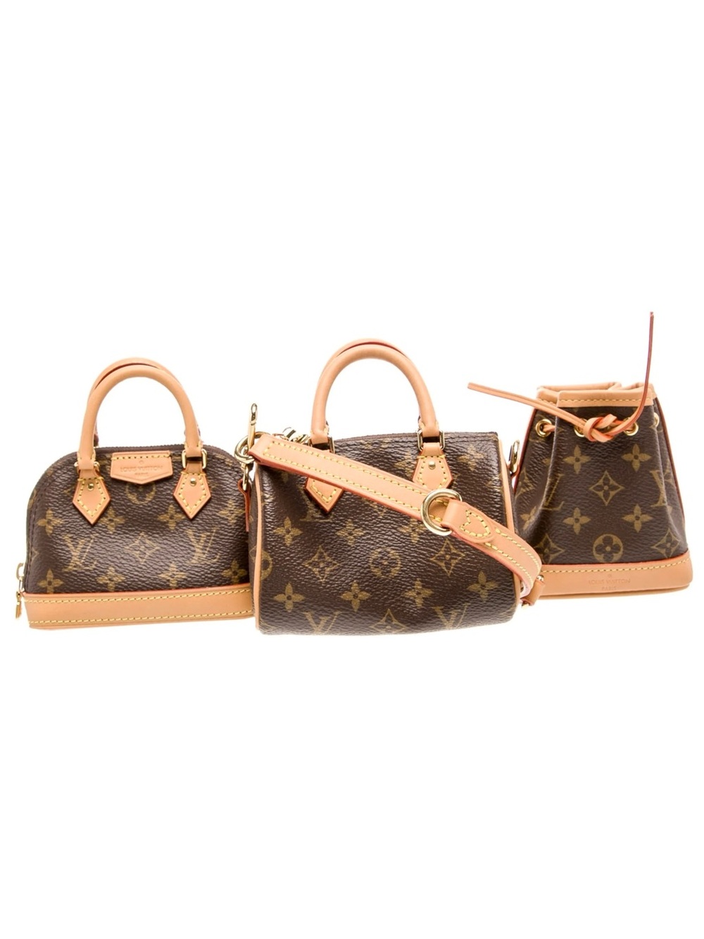 Louis Vuitton Trio Mini Incones Alma Speedy Noe Crossbody Runway Limited Edition